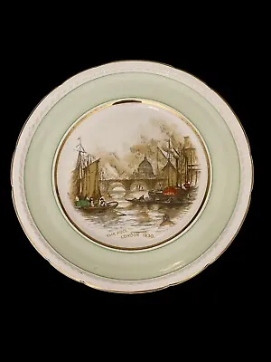 Buy Swinnertons Staffordshire England Majestic Vellum~The Pool London 1830 Plate • 6.64£