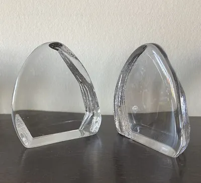 Buy Dartington Crystal Clear Glass Iceberg Paperweights Bookends Trophy Blanks • 15£