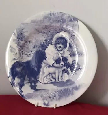 Buy DJC  Collectable Blue And White Children’s Collection Plate Fine Bone China • 6£