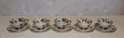 Buy Vintage German Tea Cups And Saucers 10 Pieces Bone China Small Size • 14.99£