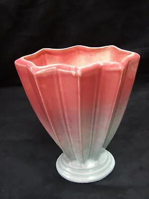 Buy Stunning Vintage 50s Australian Hollywood Ware Pottery  Vase Pink & Blue VGC • 58.87£