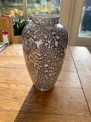 Buy Royal Brierley Art Glass Vase, Black And White • 5.51£