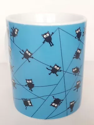 Buy Pip & Co Black Cat Mug Over The Moon Blue Mug. Good Condition  • 5£