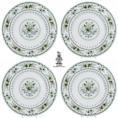 Buy Royal Doulton PROVENCAL 10.5  Dinner Plate Set 4Pc Basket Floral TC1034 England • 52.79£