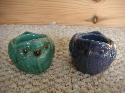 Buy 2 X Vintage Guernsey Pottery Owl Eggcups • 18£
