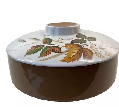 Buy Mid Century English Ironstone Tableware Turine  With Lid Autumn Leaves • 9.99£