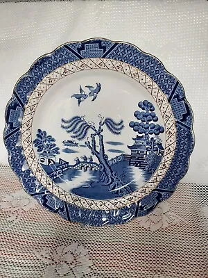 Buy Booths Real Old Willow Round  Platter Appx 9.5   Pat. A8025  • 9.37£