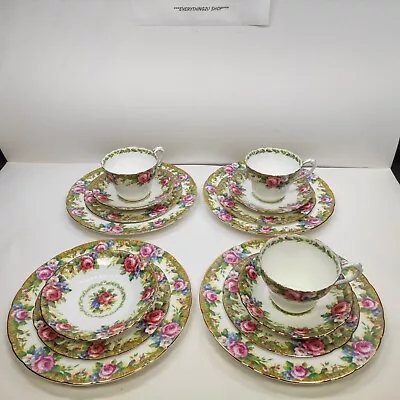 Buy Vintage Paragon Tapestry Rose  Bone China, England- Trios Tea Set 15pcs . • 95.15£
