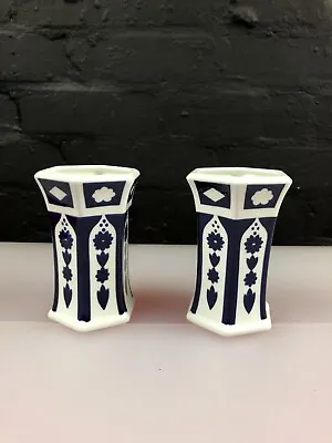 Buy 2 X Royal Crown Derby Unfinished Imari 1128 Pair 4.5  Vases Last Set Available • 19.99£