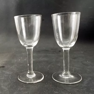 Buy Pair Of Antique Victorian Simple Sherry Glasses • 11.99£