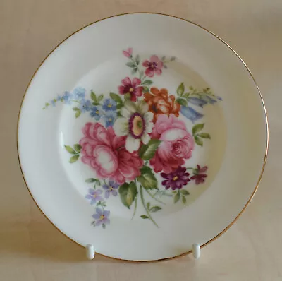 Buy Crown Staffordshire England 5” Plate Fine Bone China White Floral Roses Flowers  • 4.50£
