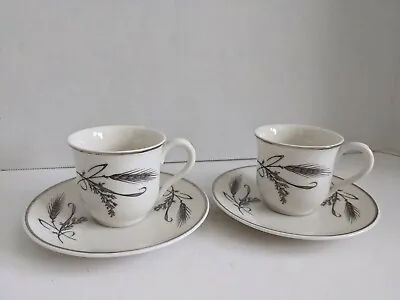 Buy Ancestral Translucent China Ancestral Wheat (2) Sets Of Tea Cup And Saucer • 31.71£