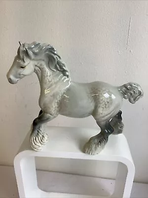 Buy Vintage BESWICK England Shire Horse Figurine - Damaged • 19.95£