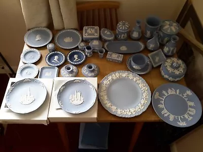 Buy Wedgewood - Large Collection Of Blue Wedgewood. Some With Original Boxes • 140£