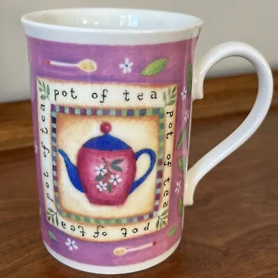 Buy ROYAL GRAFTON  Pot Of Tea  Teapot Mug Fine Bone China Cup Made In England Purple • 16.96£
