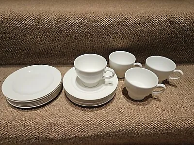 Buy Bundle Of Wedgwood White Bone China Tea Cups, Saucers & Tea Plates • 60£
