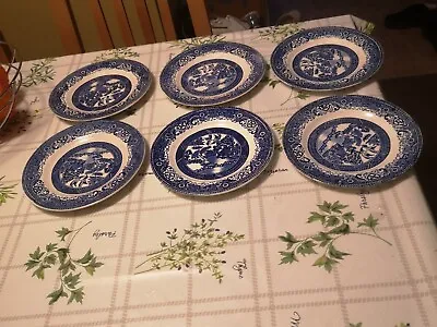 Buy Washington Old Willow 6 X 7  Side/Salad Plates Very Good Condition  • 18£