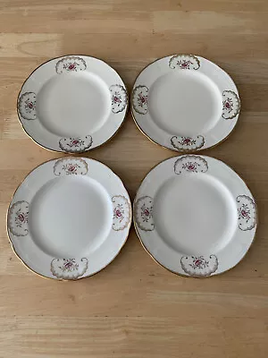 Buy 4 X Vintage Alfred Meakin 7” Tea Side Plates Cream & Gold - Rare • 7£
