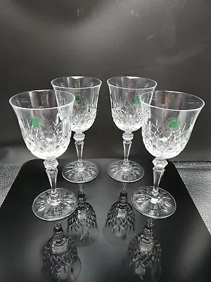 Buy 4 Galway Longford Irish Crystal White Wine Glasses With Original Stickers 6 1/2  • 61.52£
