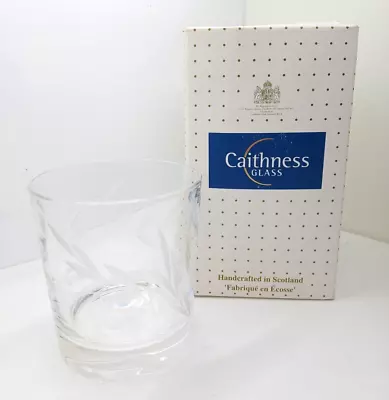 Buy Caithness Glass Tumbler Floral Engraved Glass Cup Boxed • 4.99£