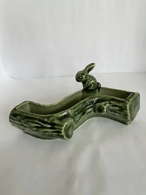 Buy Wade. Vintage Wade Pottery. Green Ceramic Glaze Log With Rabbit • 9.99£