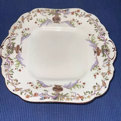 Buy Antique Aynsley Dessert Plate , Pattern A6017, Birds Vines Vases • 20£