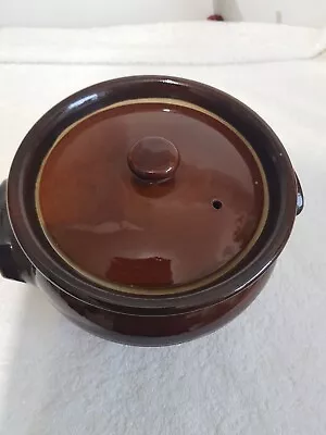 Buy Vintage 1970s MOIRA Stoneware Pottery Lidded Crock Pot • 4£