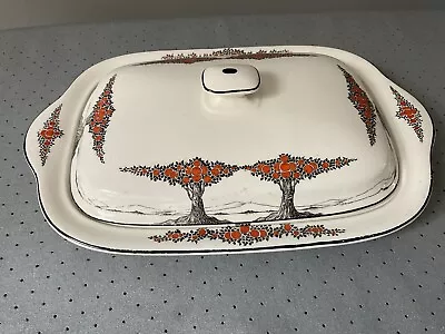 Buy Crown Ducal Orange Tree Bacon Dish With Its Lid Rare Complete • 70£