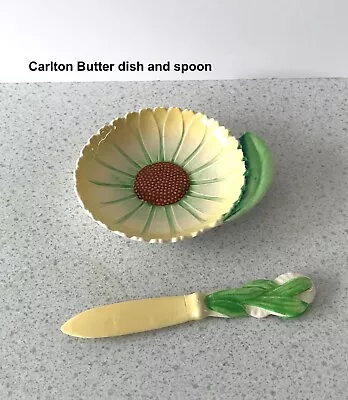 Buy Carlton Ware Butter Dish And Knife  1930’s  • 10£