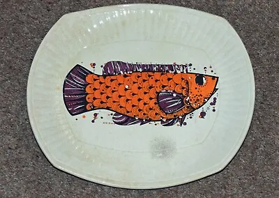 Buy Washington Pottery Aquarius Series Fish Plate Fish  Oval Plate 28 Cms Long • 5£