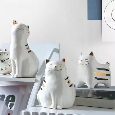Buy Cat Figurine Decoration Collectible Decorative Adorable Cats Cafe Shopwindow • 17.69£