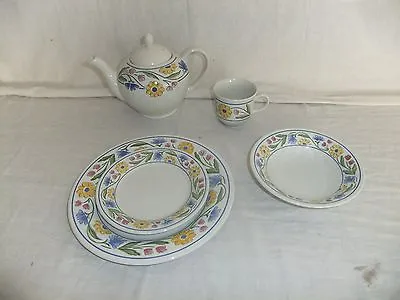 Buy C4 Pottery Staffordshire Tableware - Summer Meadow - Vintage Floral Cups - 4D3A • 1.49£