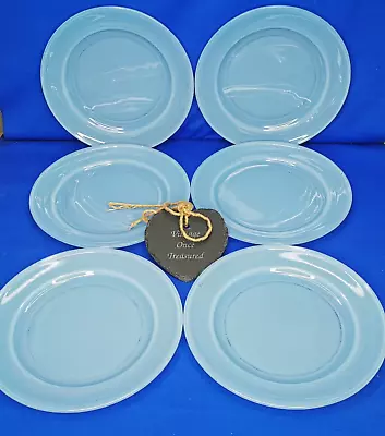 Buy Vintage BLUE PYREX * 6 X Dessert Plates (7.5 , 19cm) * VGC • 17.50£