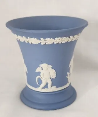 Buy Wedgewood Cherub Blue Jasperware Small Vase  • 0.99£