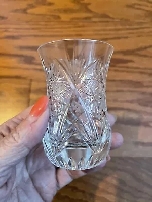 Buy 1 Turkish Tea Chai Glass - Cut Crystal Glass Glassware ~3 1/8x2 1/8” • 4.24£