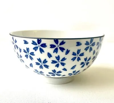 Buy Beautiful Rice, Noodle Bowl, Quality! Blue & White Floral Design Mint Condition • 7.95£