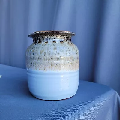 Buy Studio Pottery Stoneware Storage Jar With Cork Lid • 14£