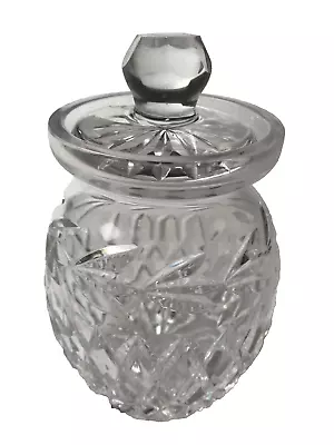 Buy Tyrone Crystal Lidded Honey Jam Preserve Jar Pot - Unused STAMPED • 14.99£