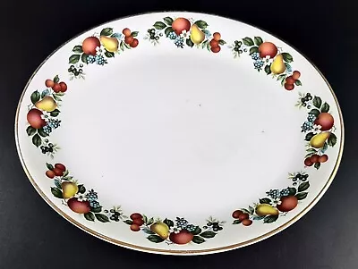 Buy Alfred Meakin Glo-White Ironstone Oval Plate Fruit Design Pattern  • 4.72£