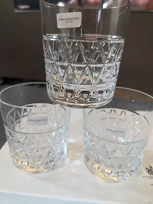 Buy Royal Doulton Oblique Crystal Tumblers New And Unused  • 34.99£