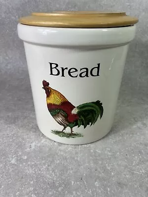 Buy Cloverleaf Farm Animals Bread Bin Crock T G Green Cockerel County Kitchen Farm  • 22.95£