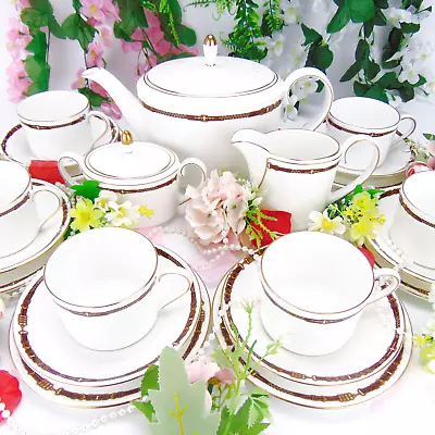 Buy Wedgwood Ralph Lauren Equestrian Bone China Tea Set For 6 21pc Teapot / Teacups • 449.99£