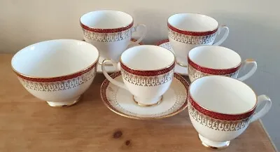 Buy Royal Grafton Majestic Red Bone China Tea Cup And Saucer • 18.99£