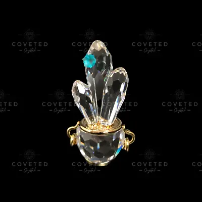 Buy Swarovski Crystal Memories CACTUS BLUE ZIRCON 235904 Mint Rare Boxed Retired • 50£