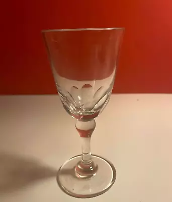 Buy Victorian Sherry Glass With Cut Lens, Vintage, Drinkware • 12.99£