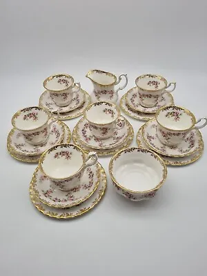 Buy Royal Albert Dimity Rose Bone China Tea Set 20 Pieces • 195£
