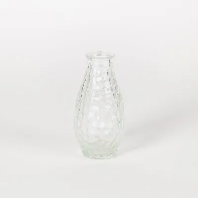 Buy Bulk Box Of 30 Crackle Pattern Glass Bud Vases Wedding Party Table Decor 14cm • 37.99£