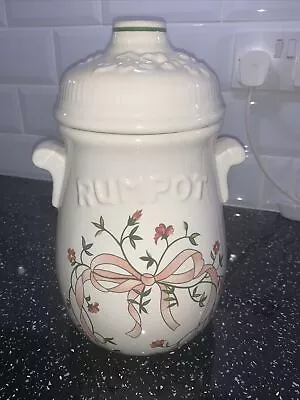 Buy RARE Vintage Johnson Brothers Eternal Beau Ceramic Rumpot With Lid 11” Tall • 39.99£