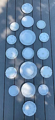 Buy 17 Old Flower Blue White Wall Hang Display Porcelain China Plate Dish Dinnerware • 32.15£