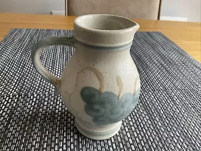 Buy German Handarbeit Pottery 5  Jug Cream/green • 8£